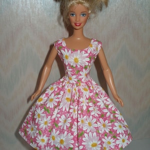 Daisy handmade 11.5 fashion doll dress your choice of color pink, blue, purple or black Pink