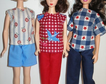 Toys & Games 1 skorts and 3 tops 6 piece set Handmade fashion