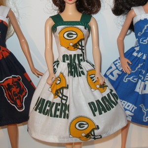 Handmade 11.5" Fashion doll clothes - Your Choice - Choose 1 - Bears, Green Bay or Lions