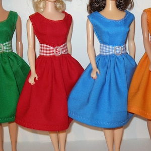 princess polly baby blue dress Barbie | Other | Blue Gingham Doll With White Blouse 995 Series 2