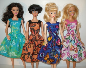 Handmade 11.5" fashion doll clothes - Your choice - choose 1 Butterfly print dress