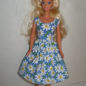 Daisy handmade 11.5 fashion doll dress your choice of color pink, blue, purple or black Blue