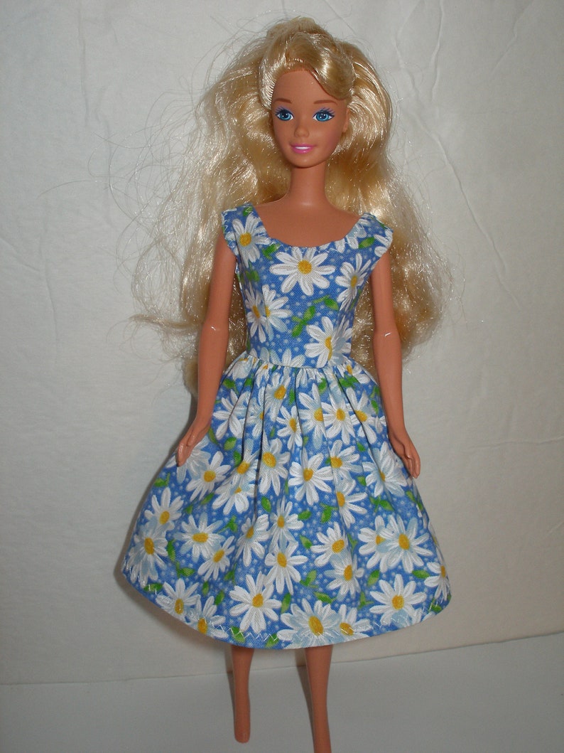 Daisy handmade 11.5 fashion doll dress your choice of color pink, blue, purple or black Blue