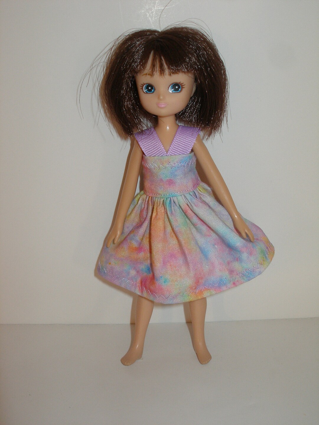 Handmade 7 Doll Clothes for Lottie Doll or Tutti Doll Tie Dye Print Dress Etsy