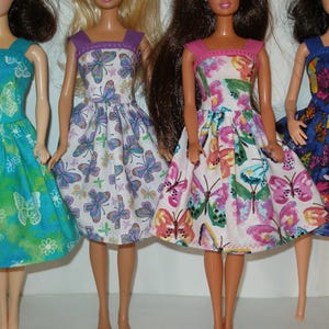 Handmade 11.5&quot; fashion doll clothes - Your choice - choose 1 Butterfly print dress