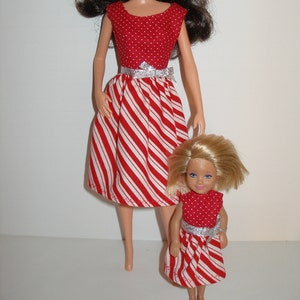 Handmade 11.5&quot; fashion doll clothes -  -   peppermint  dress