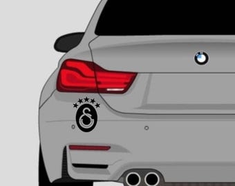 Pegatina para coche del Galatasaray, quinta estrella