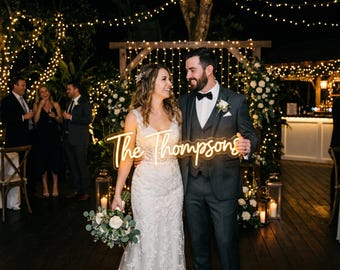 Custom Neon Wall Sign - Handmade Name Neon Sign - Neon Light up - Personalized neon sign - Neon Wedding Sign -Neon Sign Art -Custom Led Sign