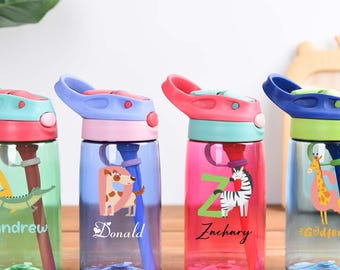 Personalized Kids Water Bottles,Back to School Gift,School Water Bottle,Custom Kids Name Cup Gift,Party Favors, Easter Gifts,Summer Camp Cup