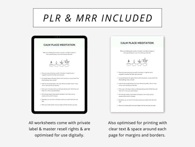 Therapy Worksheets Whole Shop Mega Bundle Canva Editable