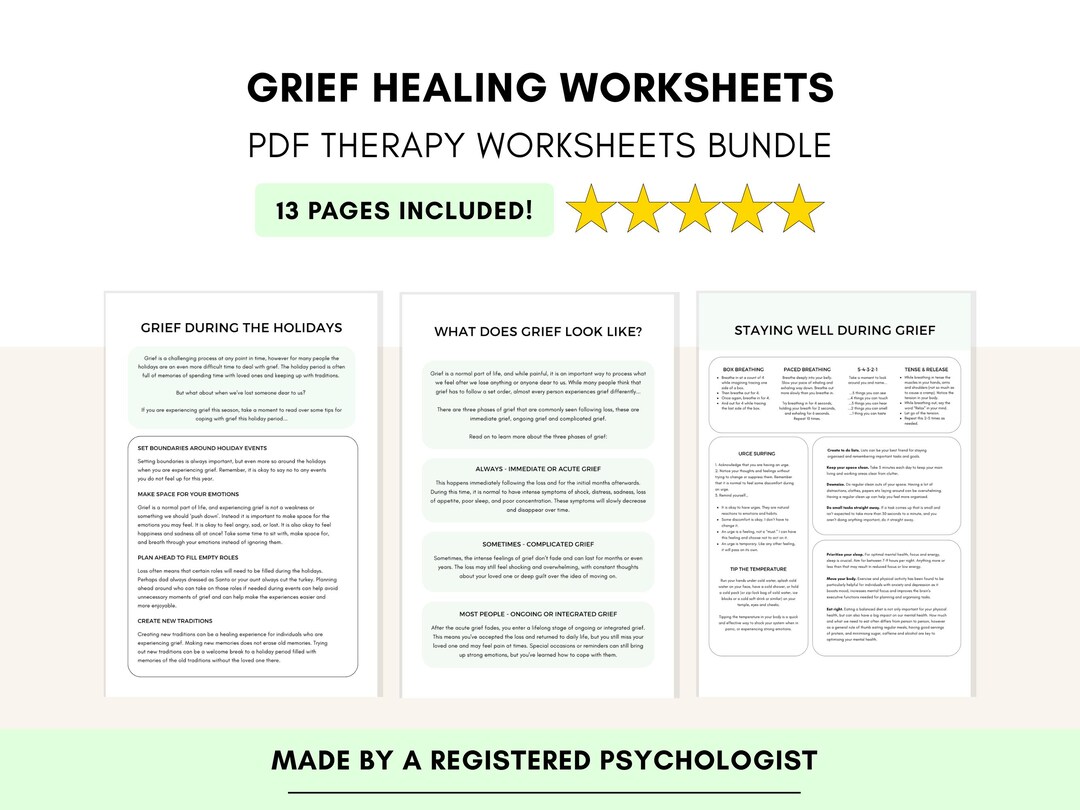 Savoring Rituals Worksheet Grief Healing Worksheets: Self Compassion & Rituals (digital Download ...