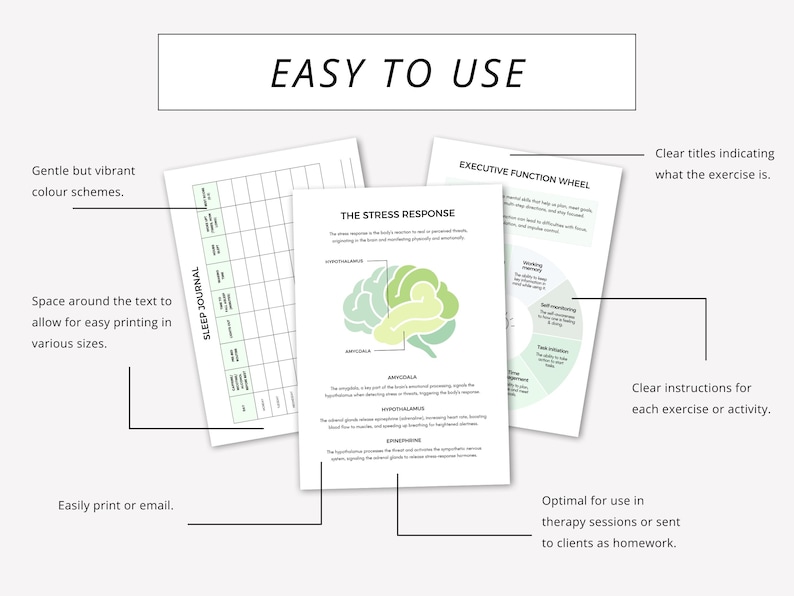 Therapy Worksheets Whole Shop Mega Bundle Canva Editable