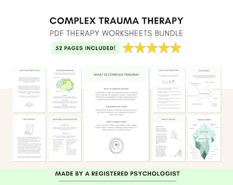 Werkbladen voor complexe traumatherapie voor het omgaan met CPTSS met copingvaardigheden (digitale pdf-download)