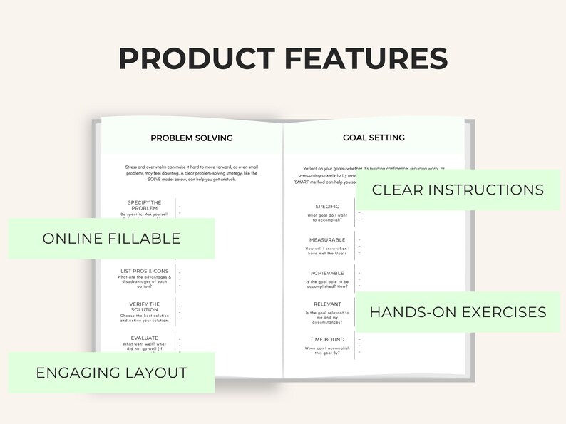 SMART Goal Setting Planner Bundle: ADHD & Neurodivergent Task Tracker ...