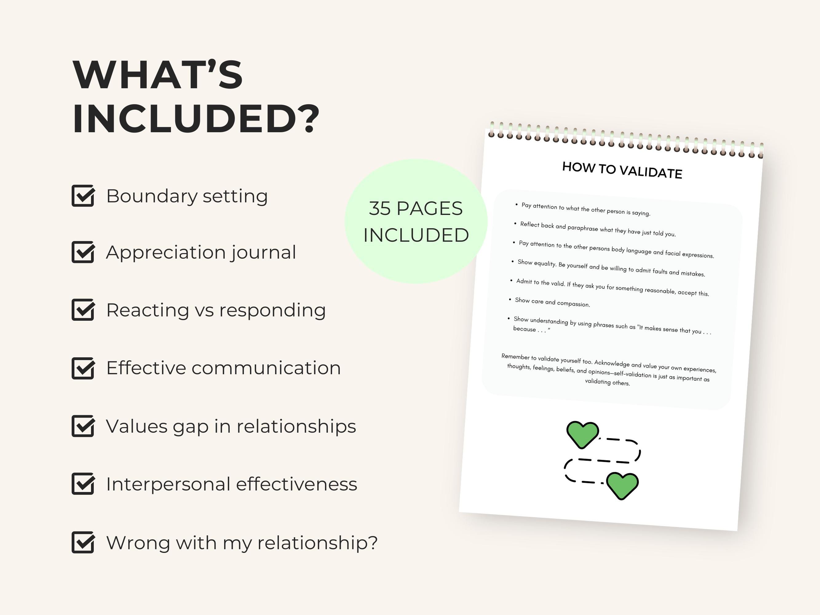 Relationship Worksheets Therapy Bundle With Healthy Boundary Setting ...