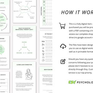 Therapy Worksheets Whole Shop Mega Bundle Canva Editable