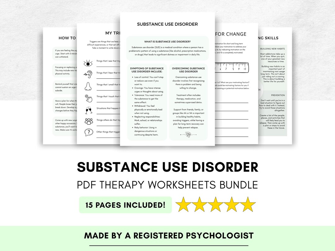 Dui Worksheet.pdf Substance Use Disorder Worksheets With Relapse Prevention & Sobriety ...