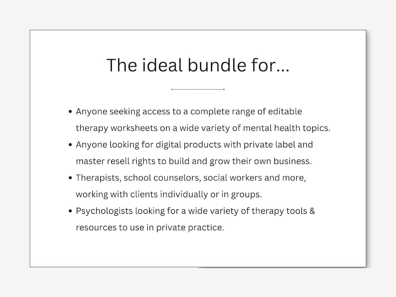 Therapy Worksheets Whole Shop Mega Bundle Canva Editable