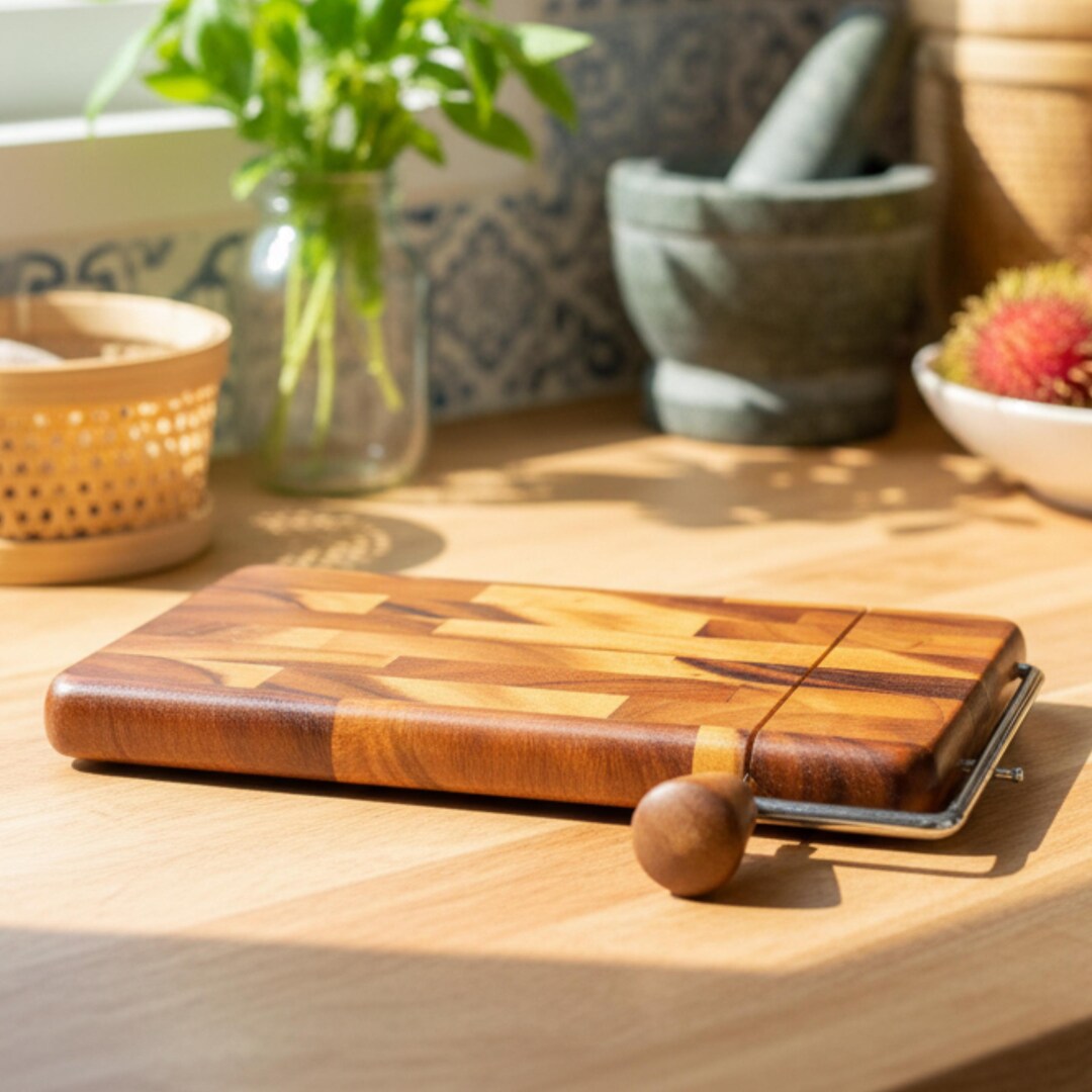 Hand Carved Hardwood Cheese Cutter Board: Upcycled Rustic Kitchen Gift ...