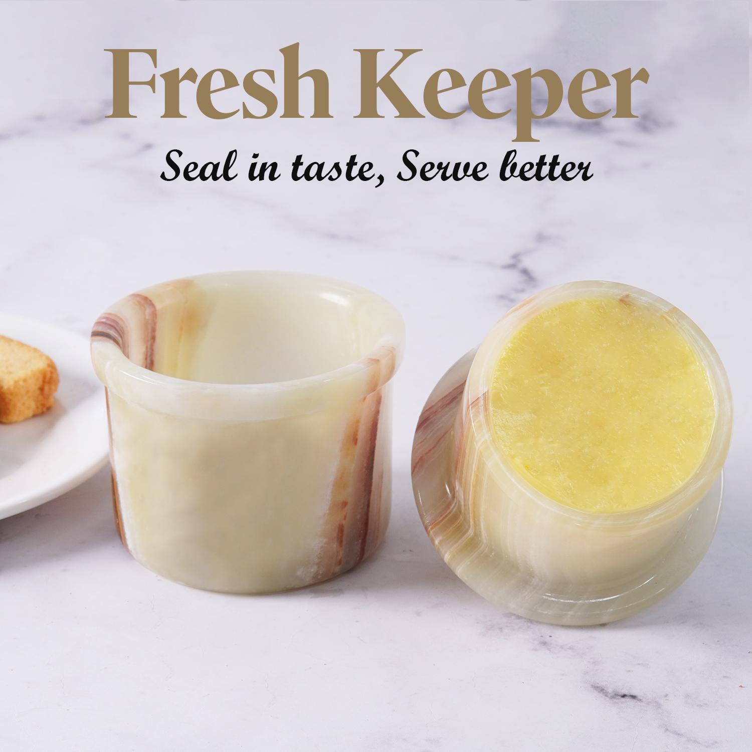Marble Butter Keeper , Handmade Marble Butter Dish With Lid, Covered ...