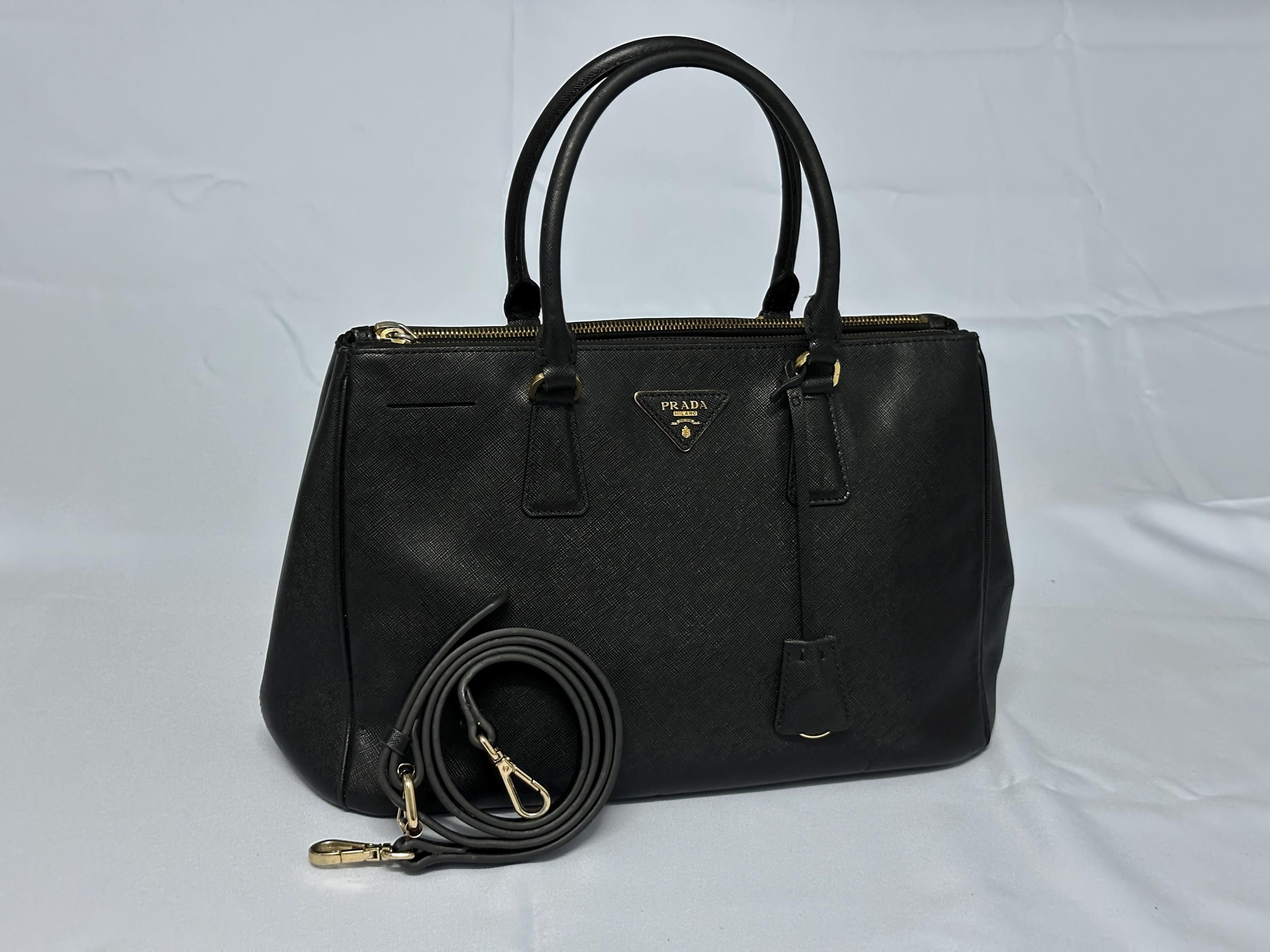 Leather Prada Shoulder Bag Vintage - Etsy