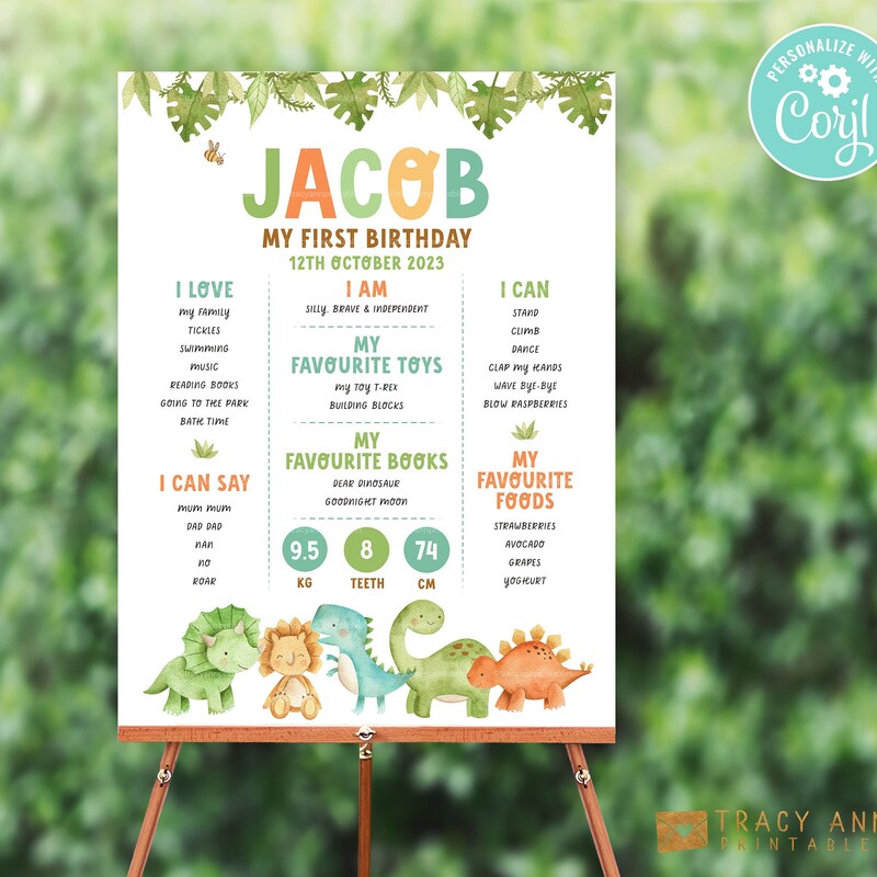 Meilensteintafel 1 geburtstag - Etsy.de