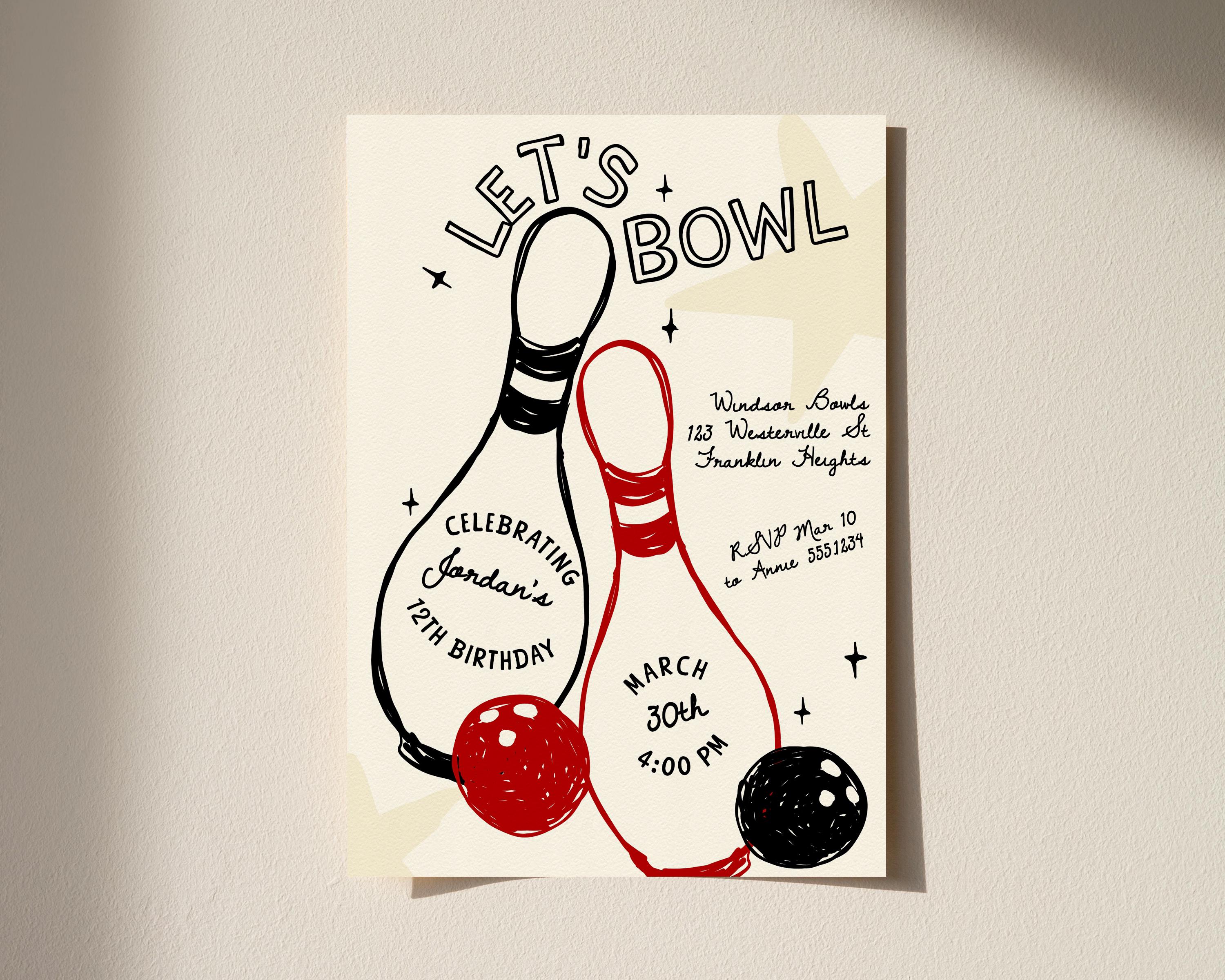 Set 12 Inviti Compleanno 11 Anni Bowling – Con Buste, Sacchetti, Adesivi E Segnalibri – Prodotto In Germania - 4