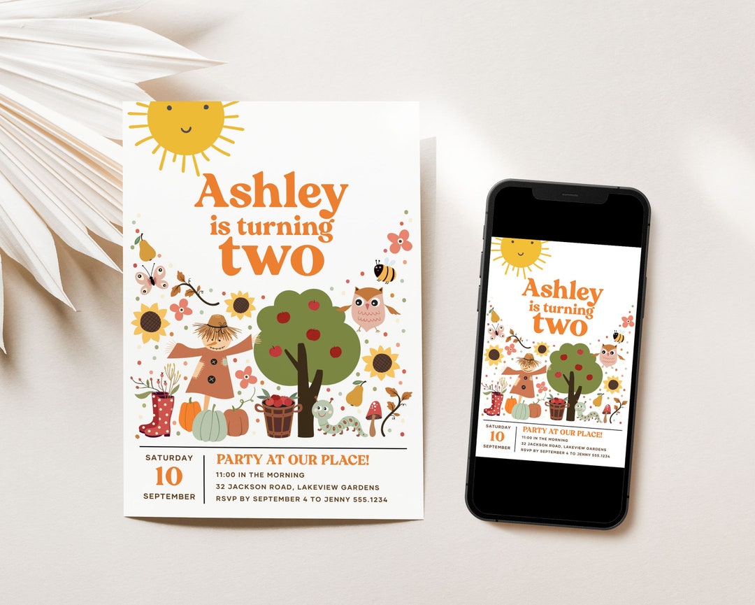 Fall Birthday Invitation Template Pumpkin Boy Birthday Invite Park