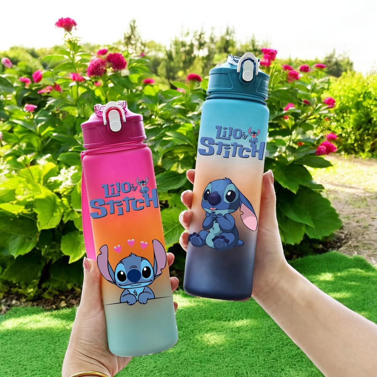 Lilo and Stitch Kids Tumbler 750ml Lilo Stitch Water Bottle Back to School Gift for Kids Cute Lilo Stitch Cartoon Outdoor Sport Water Cup
