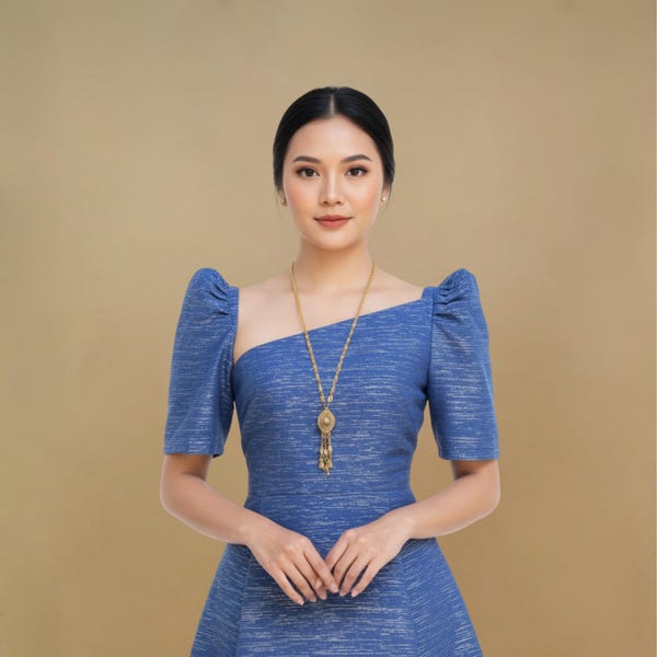 Luna Handwoven Inabel Filipiniana Dress | Camisa Filipina