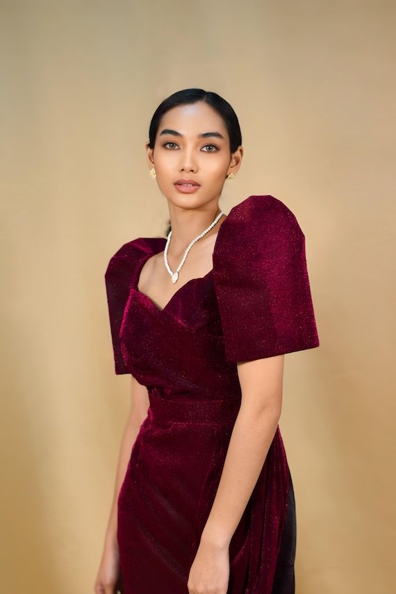 Veronica Filipiniana Dress | Camisa Filipina - Etsy