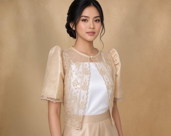 Jenna Filipiniana Bolero | Camisa Filipina