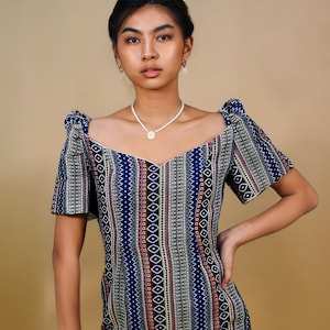 Bella Ethnic Filipiniana Dress | Camisa Filipina