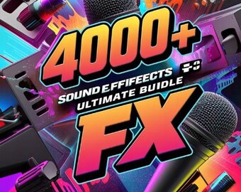4000+ Sound Effects Bundle | Ultimate SFX Pack for Creators | Royalty-Free Audio for YouTube, Games, Podcasts Pro Sound Effects