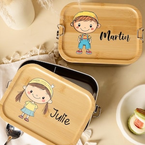 Personalised Cartoon Lunch Box for Children,Back to School Gifts,Birthday Gift,Kindergarten Lunch Box,Kids Snack Box,Stainless Lunch Box