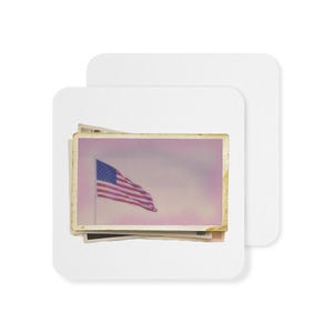 American Flag Coasters Set | Drink Coasters | Home Decor | USA Pride Coasters | Gifts for Veterans, Independence