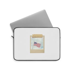 4. Juli Polaroid Laptophülle, Laptophülle zum Unabhängigkeitstag, Rot Weiß Blau