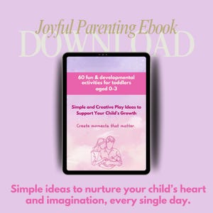 E-book met zacht ouderschap + afdrukbare activiteitenkaarten en dagboek | Voor ouders van kinderen van 0-3 jaar