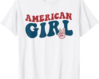 Retro Groovy All American Girls Fourth 4th of July Patriotic PNG, Patriotic png, Independence Day png,4th Of July png, Retro 4th of july png