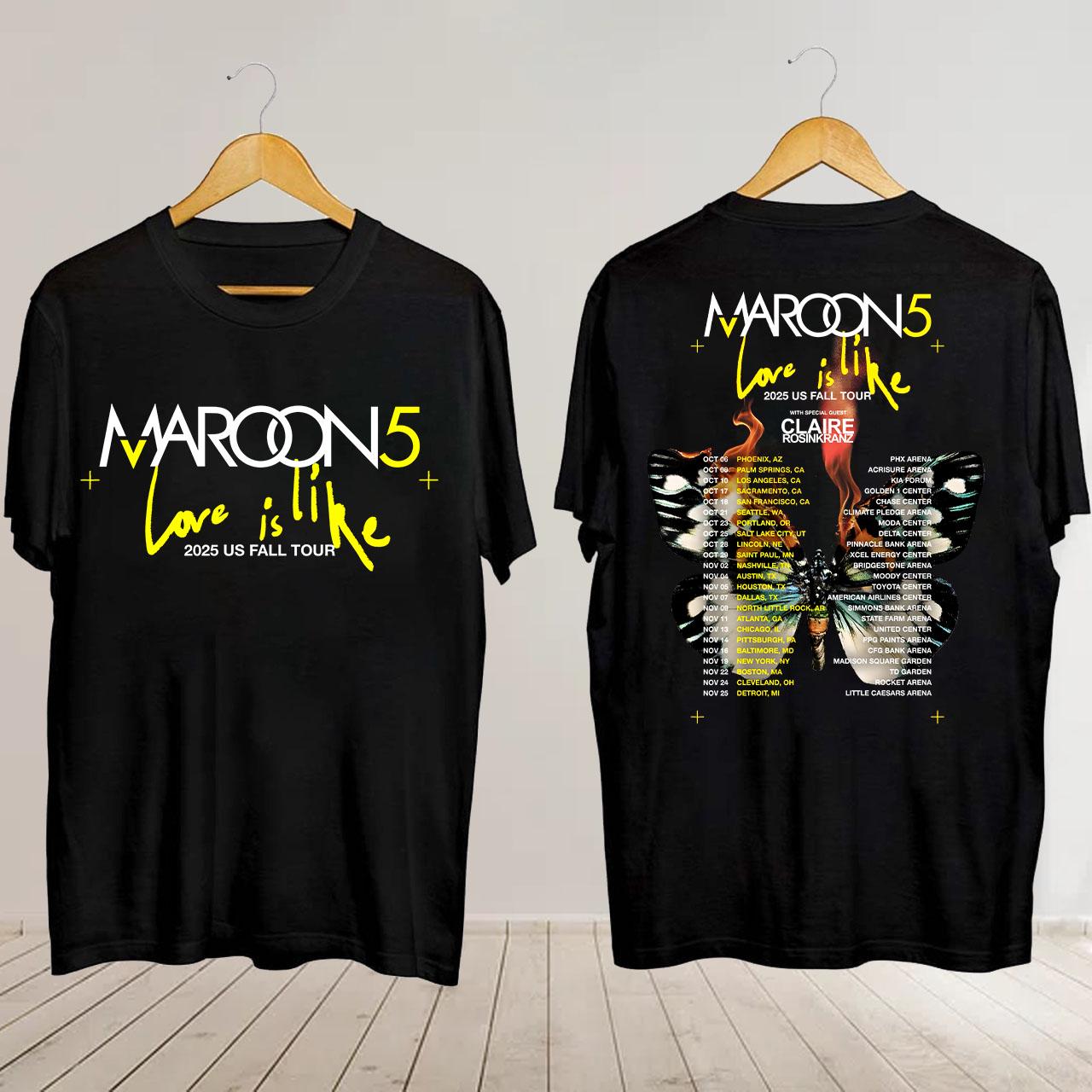 Maroon 5 Shirt - Etsy