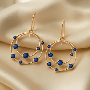 Blue Sapphire Stud Earrings: 14k Gold & Sterling Silver, September Birthstone