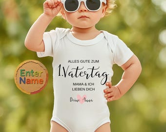 Bester Papa Babybody Personalisiert | Vatertag Outfit 2026 | Geschenk für Ehemann