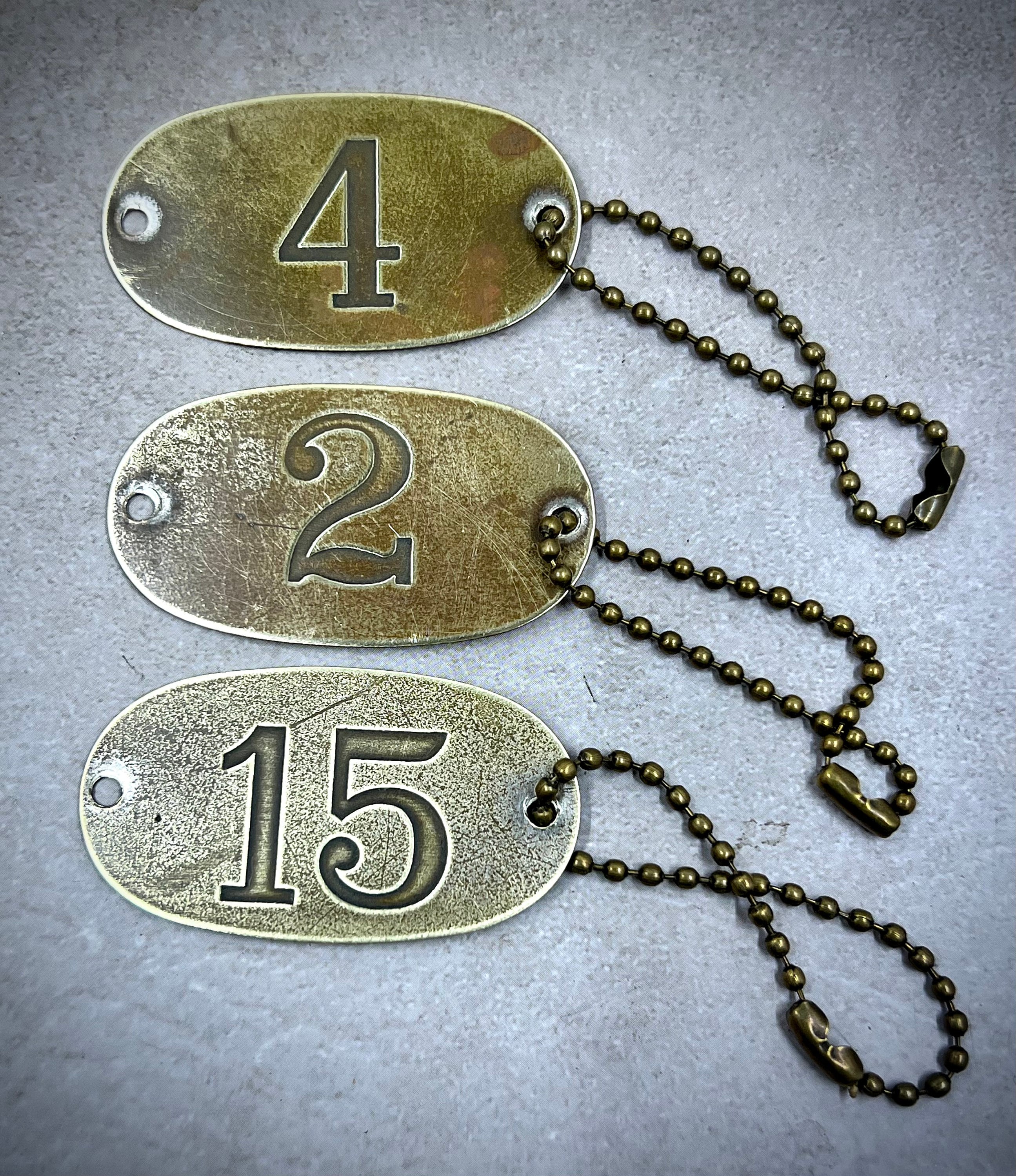 3 1.5 Round Brass Tags for Repurposing 