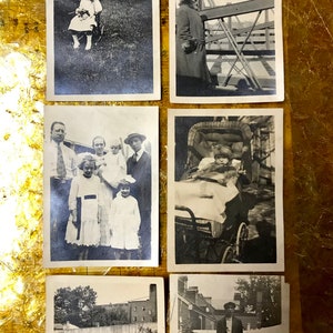 Gruppe von Vintage Bildern, Sortiment - Schwarz-Weiß-Familienbilder - Anfang 1900, Lot # 3