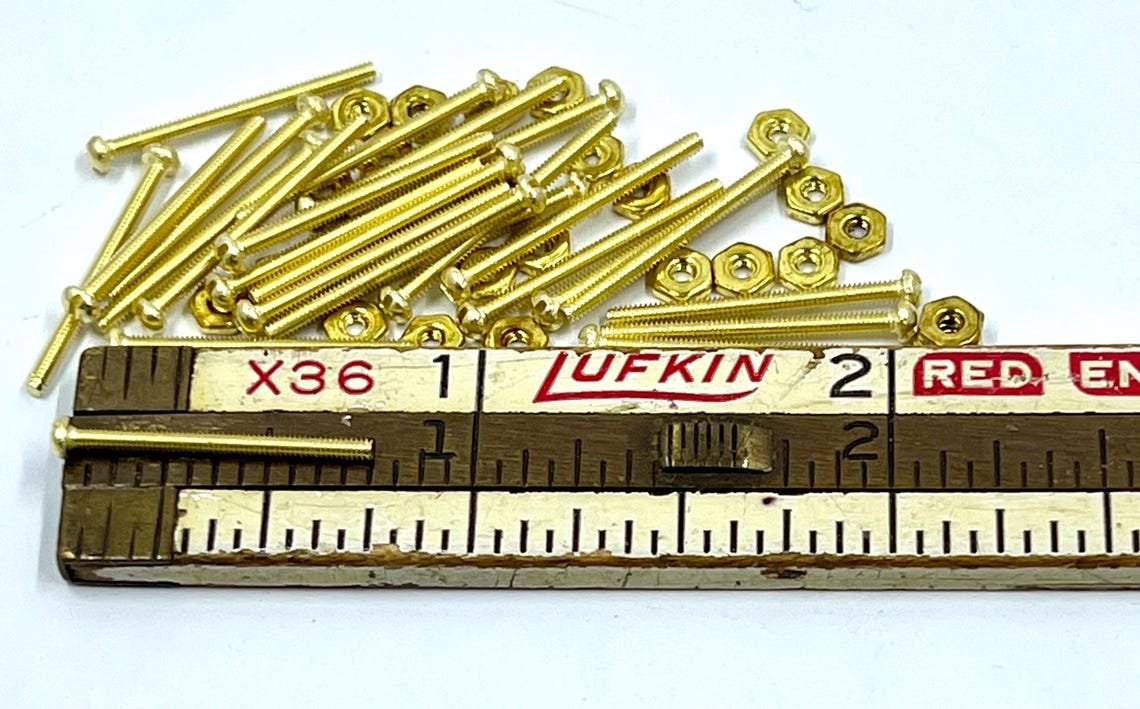 Small Fastener Screws, Micro Mini Fasteners - 50 Sets - Small, Tiny, Micro Screws With ...