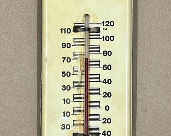 Vintage Advertising Thermometer, Metal Wall Thermometer, Funeral Home, Furniture Sales, Working Condition, Wall Decor, Craft Supply