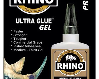 Best Glue, The Worlds Tougher Glue, Rhino *NEW Gel Formula Glue - The Top Selling Glue On Etsy, Strong Hold, Clear, Craft and Jewelry Supply