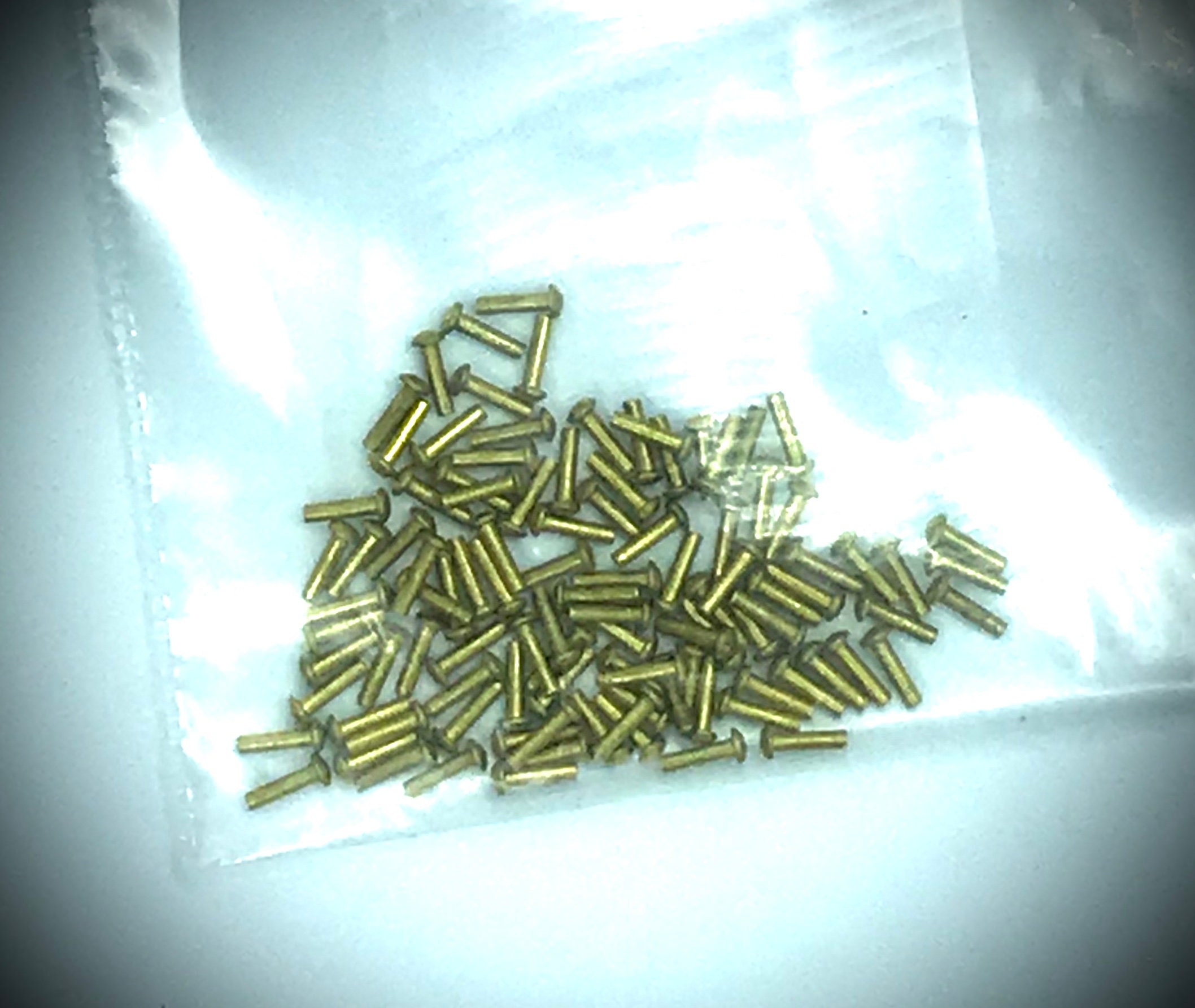 Tiny Rivets Teeny Tiny Micro Mini Fasteners, 50 or 100 Count, - 1/32 Solid Micro ...