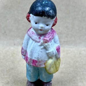 Oh Baby, Baby -Antique Bisque Porcelain Little Asian Girl, Penny Doll, Made In Japan, Collectible