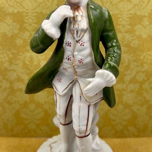 Vintage Sammler besetzte Japan Keramikfiguren, klassischer Gentleman, 1940er Jahre (D)